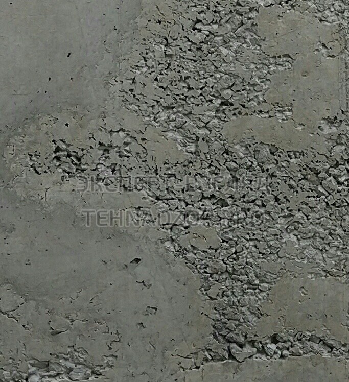 раковины в бетоне